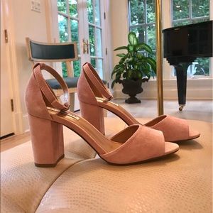 Steve Madden Mirna Blush Suede Heels
